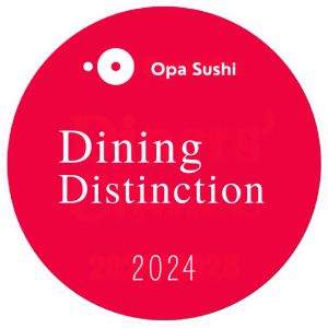 Dining Distinction 2024 award badge.
